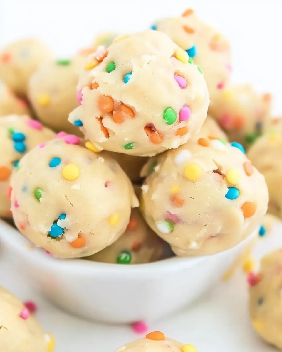 Delicious FUNFETTI-Inspired Cookie Dough Balls dish photo
