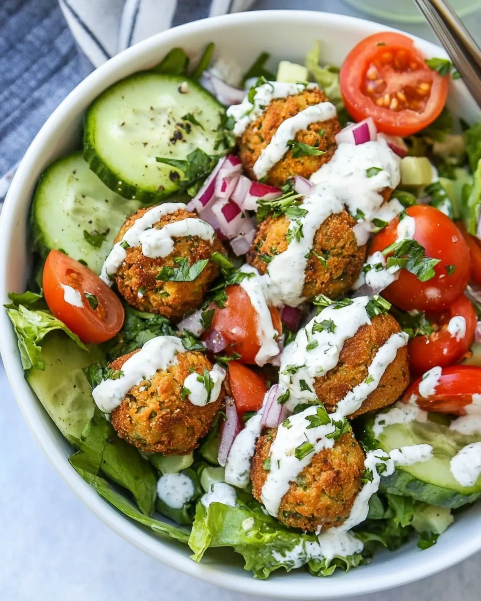 Classic Falafel Salad Bowls recipe image