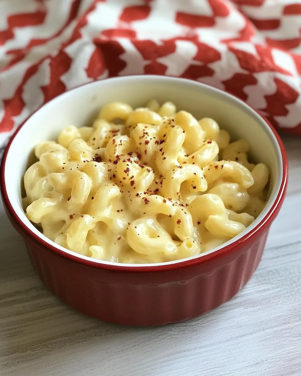 Classic Fat-Free Mac and Cheese [well, virtually fat-free] dish photo