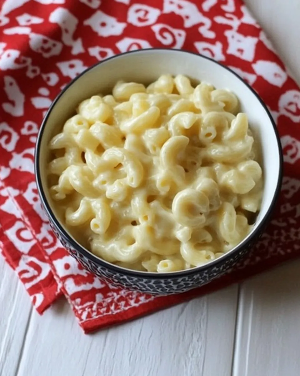 Easy Fat-Free Mac and Cheese [well, virtually fat-free] plate image