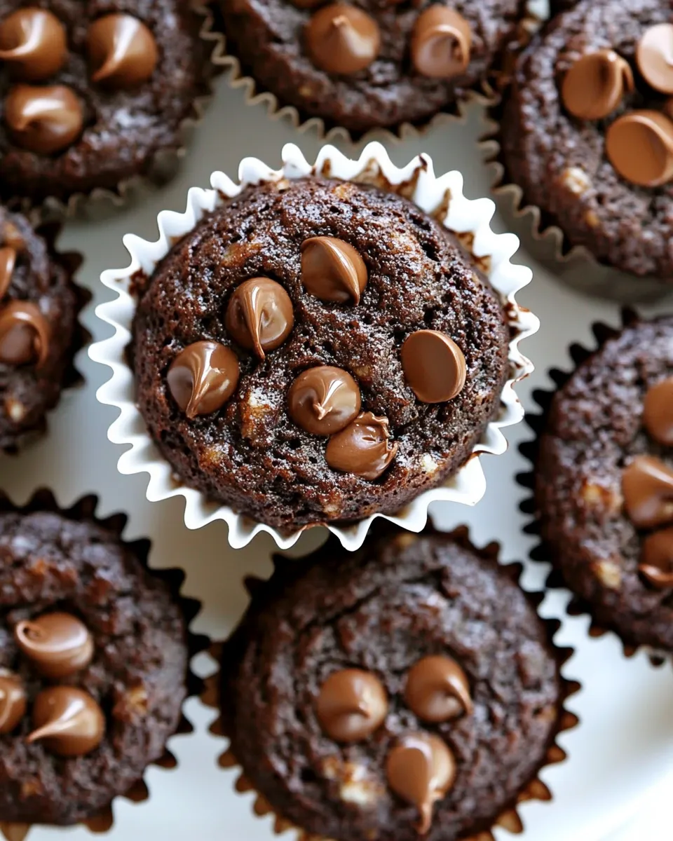Homemade Flourless Chocolate Blender Muffins photo