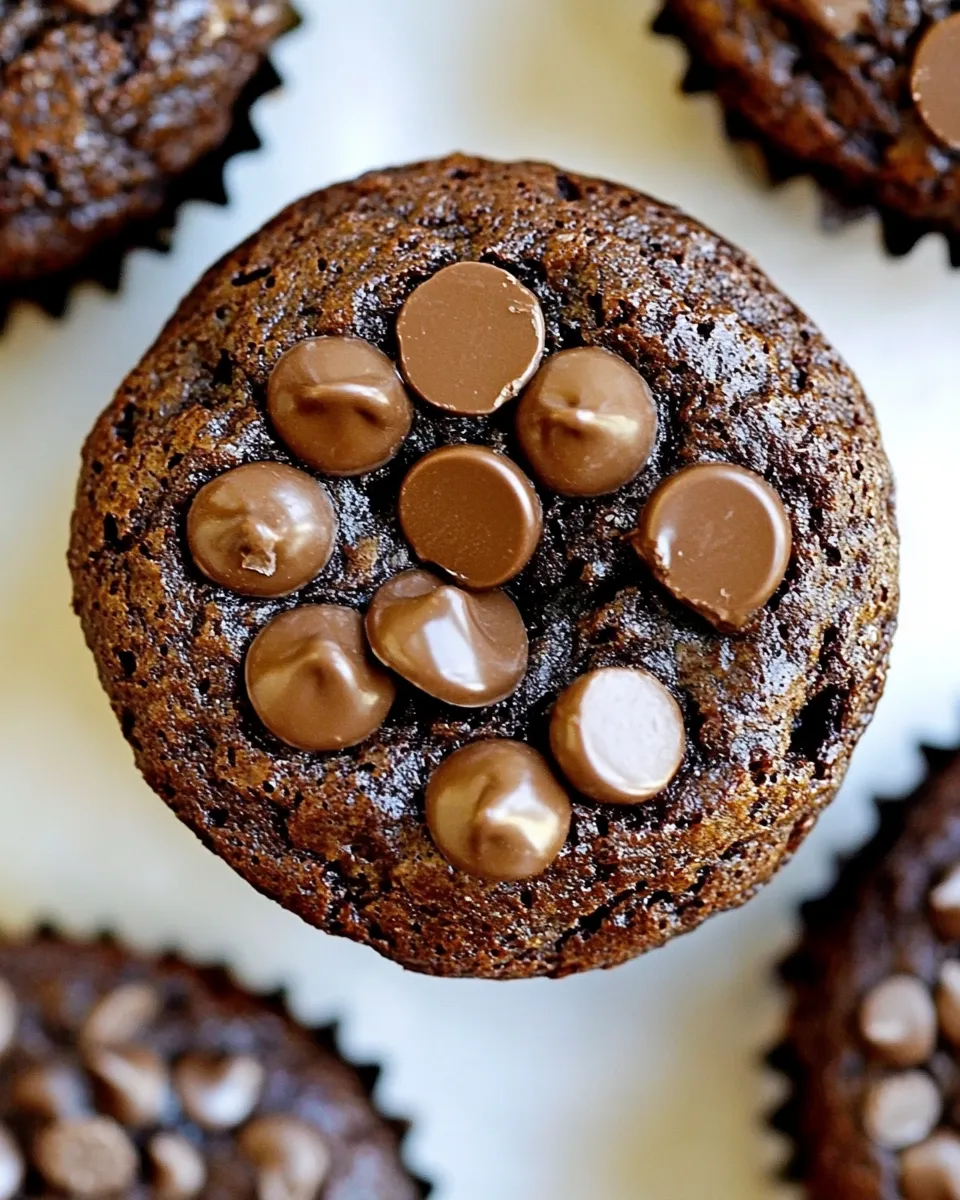 Classic Flourless Chocolate Blender Muffins image