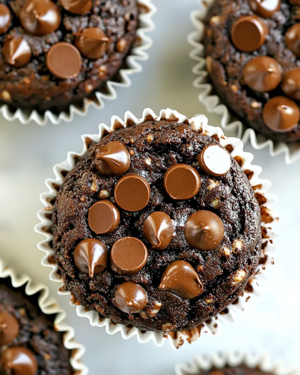 Delicious Flourless Chocolate Blender Muffins dish photo