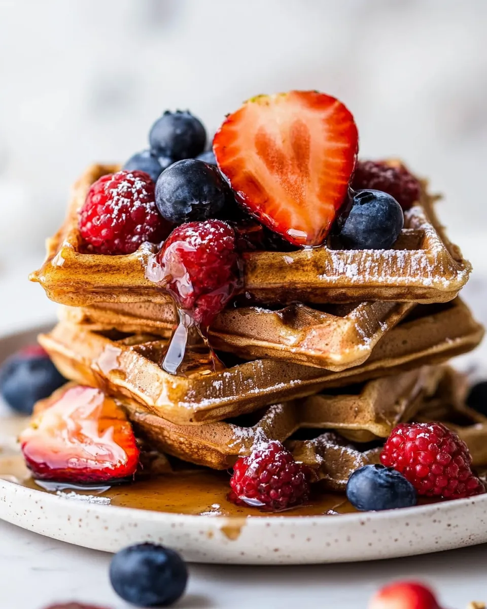 Amazing Freezer Friendly Whole Grain Waffles. image