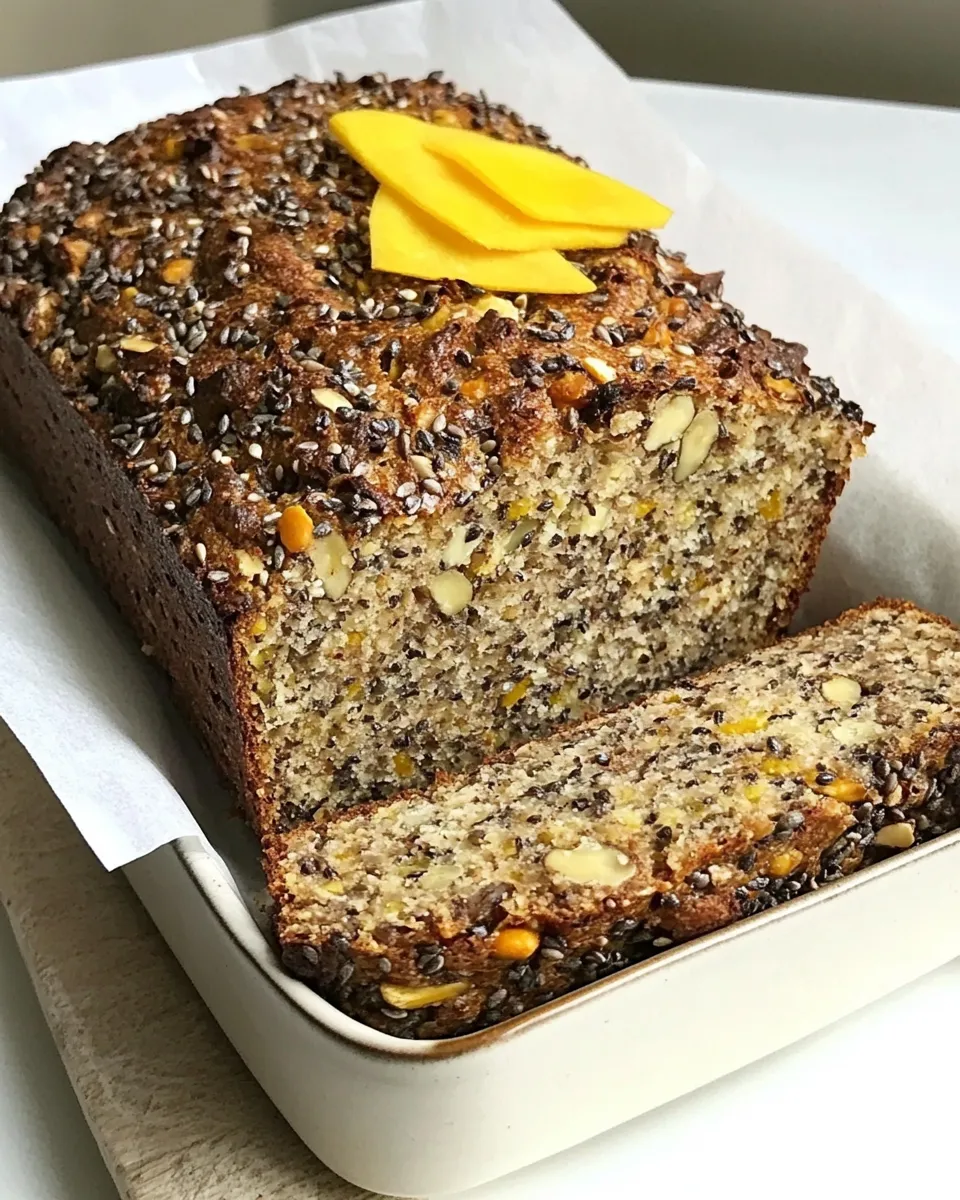 Delicious Fruit, nut and seed loaf plate image