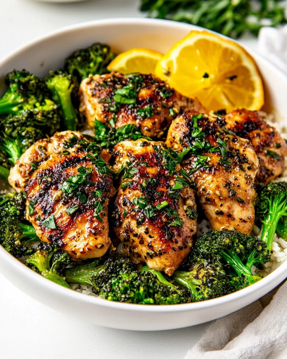 Homemade Garlic Butter Chicken & Broccoli (20 Minutes!) photo