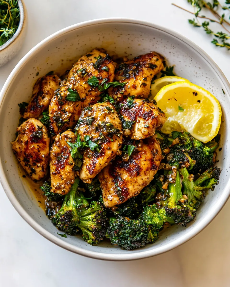 Classic Garlic Butter Chicken & Broccoli (20 Minutes!) image