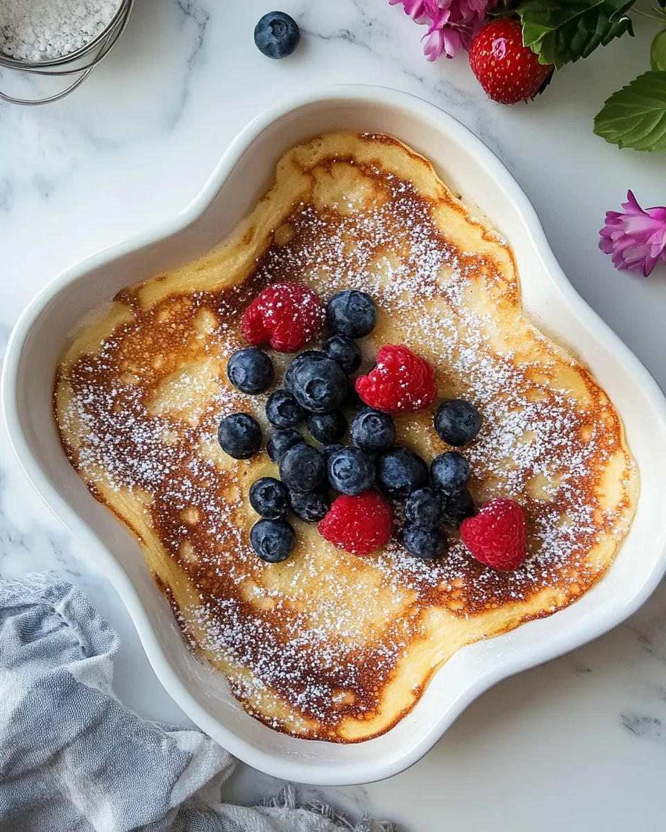 Homemade German Pancake recipe photo