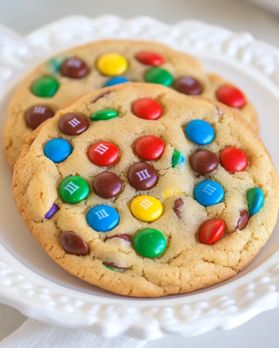 Homemade Giant M&M Cookies recipe photo