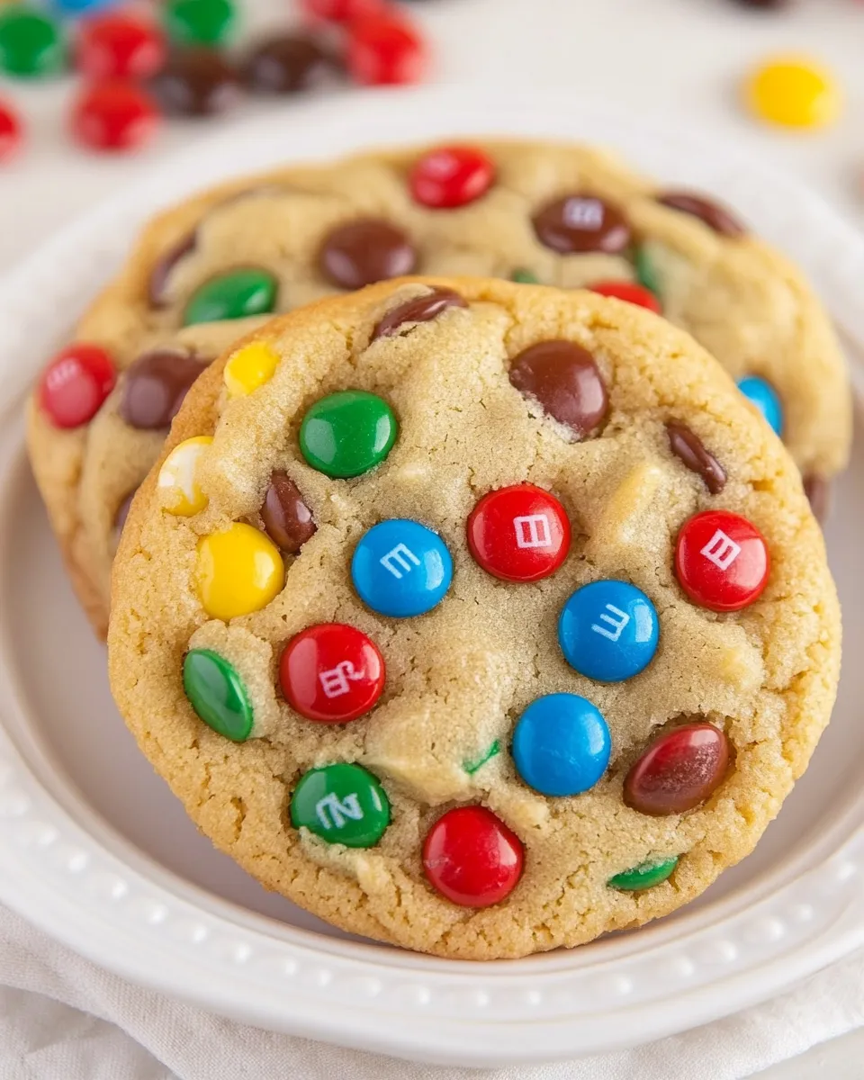 Delicious Giant M&M Cookies photo