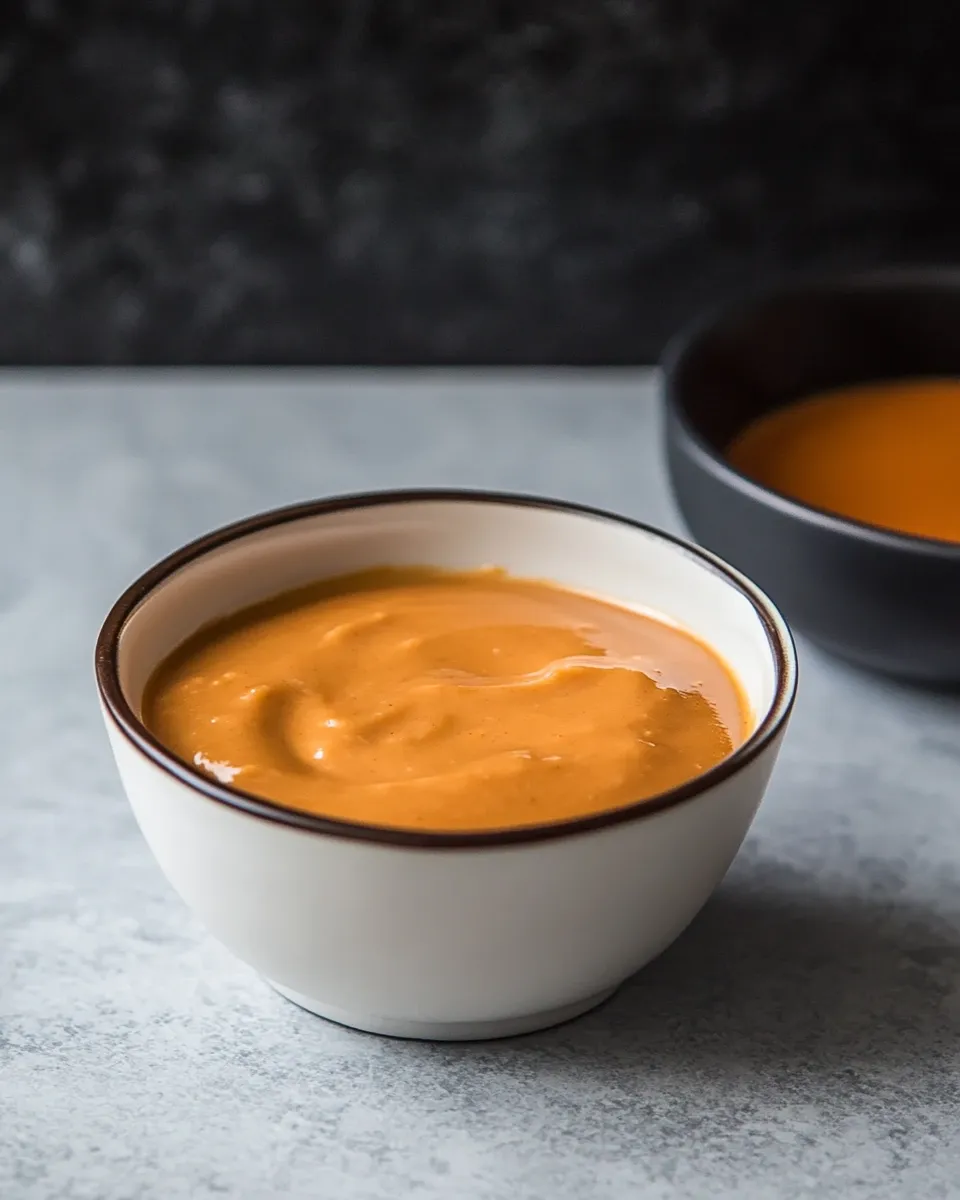 Easy Ginger Sriracha Aioli food shot