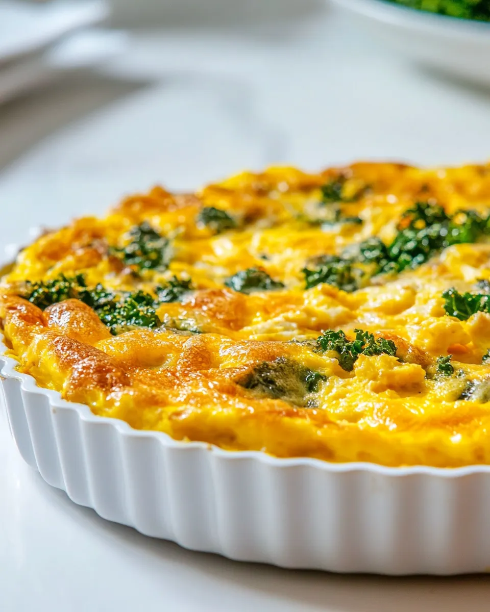 Delicious Gluten-Free Kale Frittata food shot