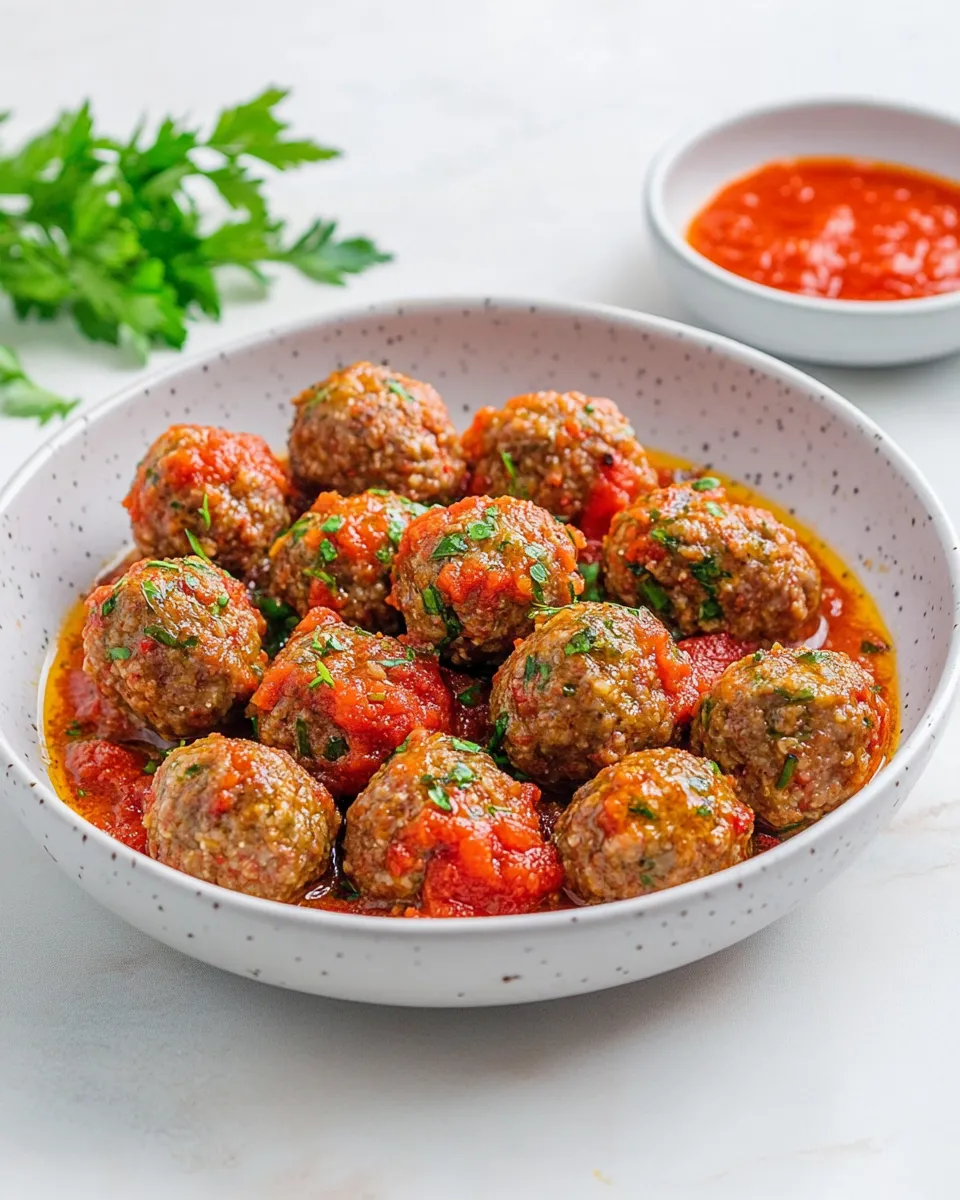 Easy Gluten-Free Meatballs food shot