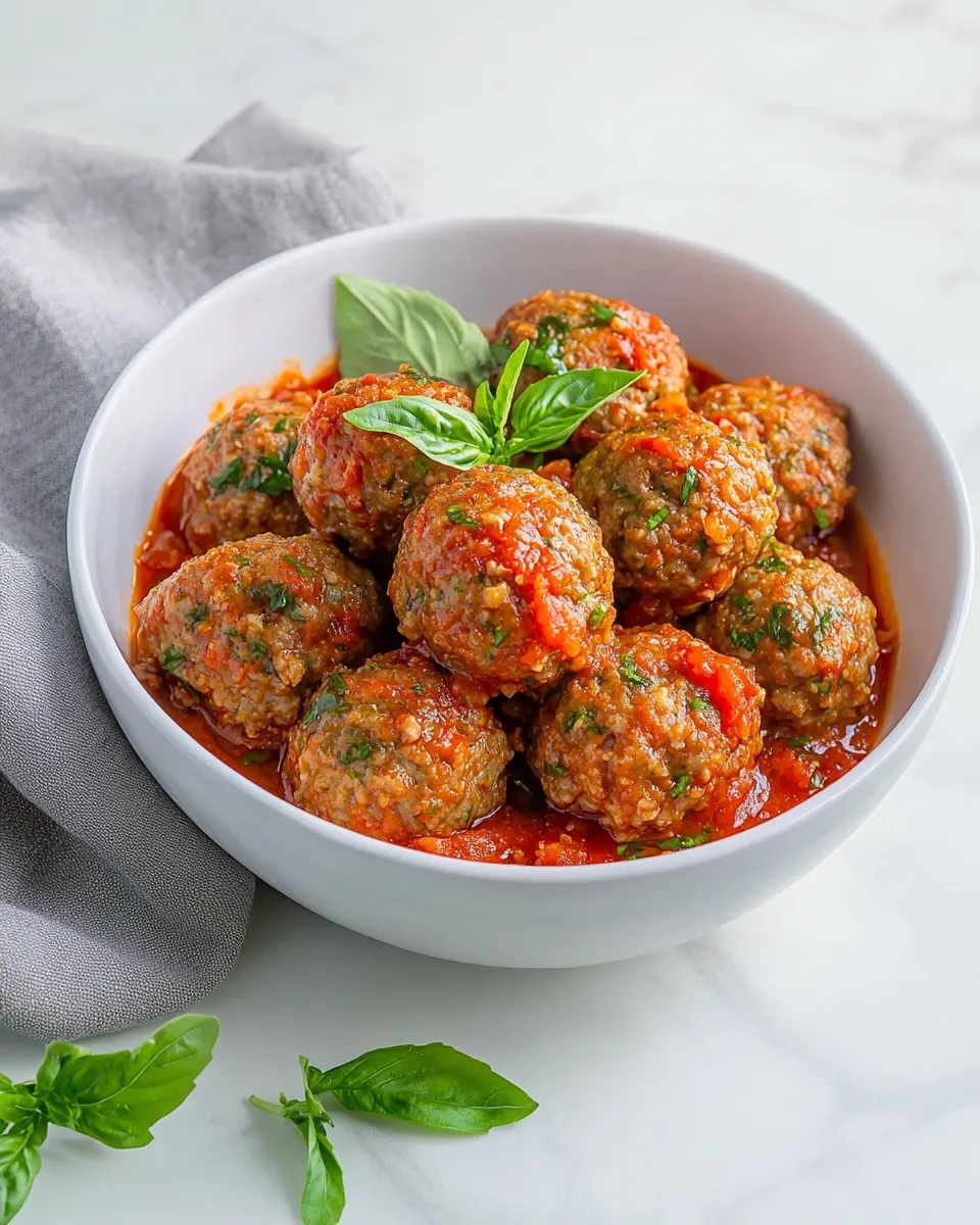 Delicious Gluten-Free Meatballs plate image
