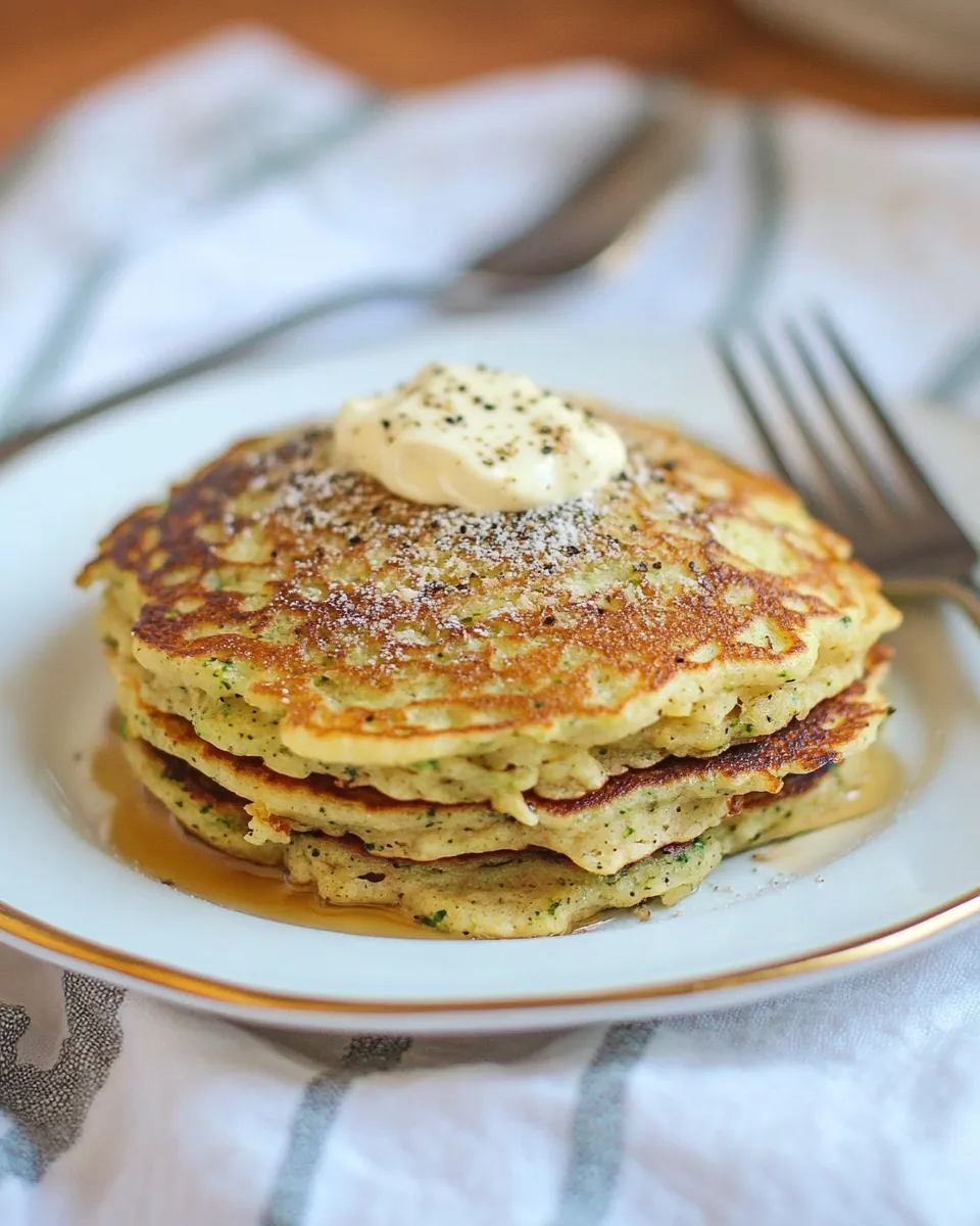 Homemade Gluten-Free Zucchini Pancakes photo