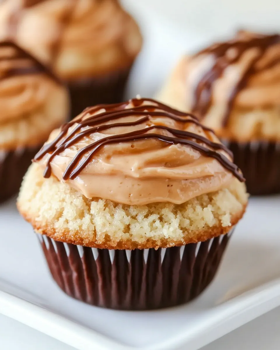 Delicious Gluten Free Samoa Cupcakes food shot