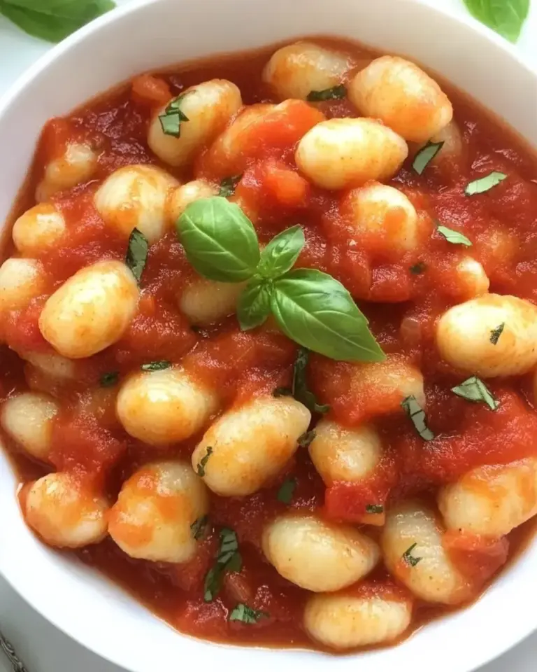 Homemade Gnocchi with Tomato Sauce recipe photo