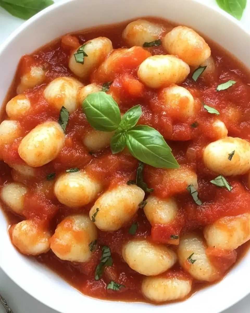 Homemade Gnocchi with Tomato Sauce recipe photo