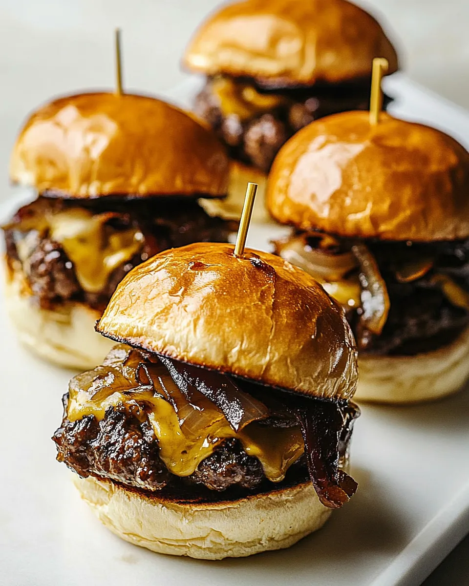 Classic Gourmet Beef Sliders dish photo
