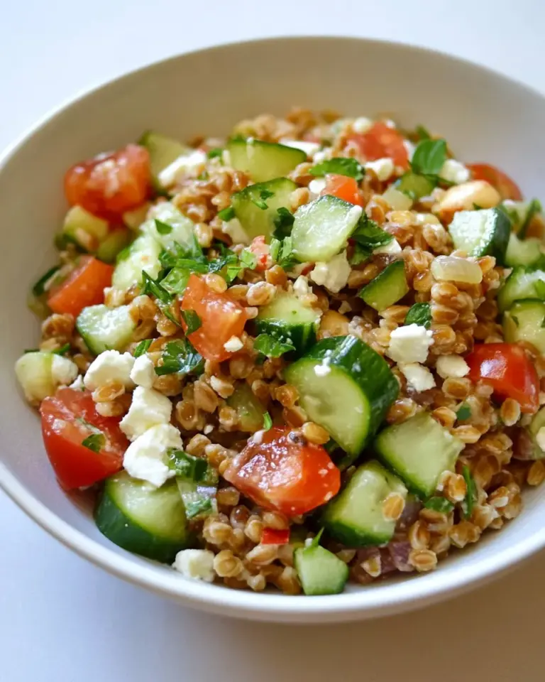 Homemade Greek Farro Salad photo