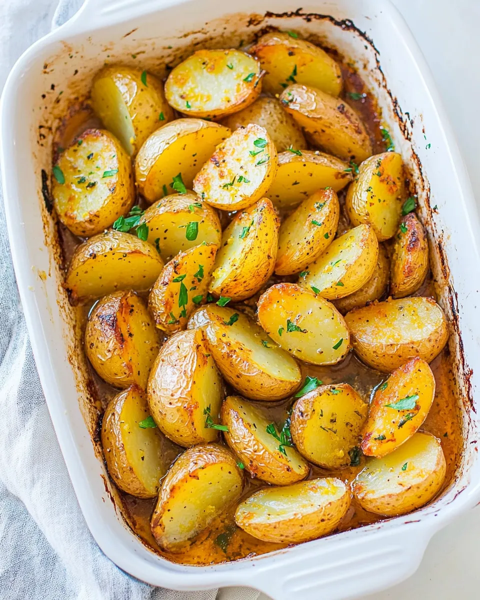 Easy Greek Lemon Potatoes Recipe recipe photo