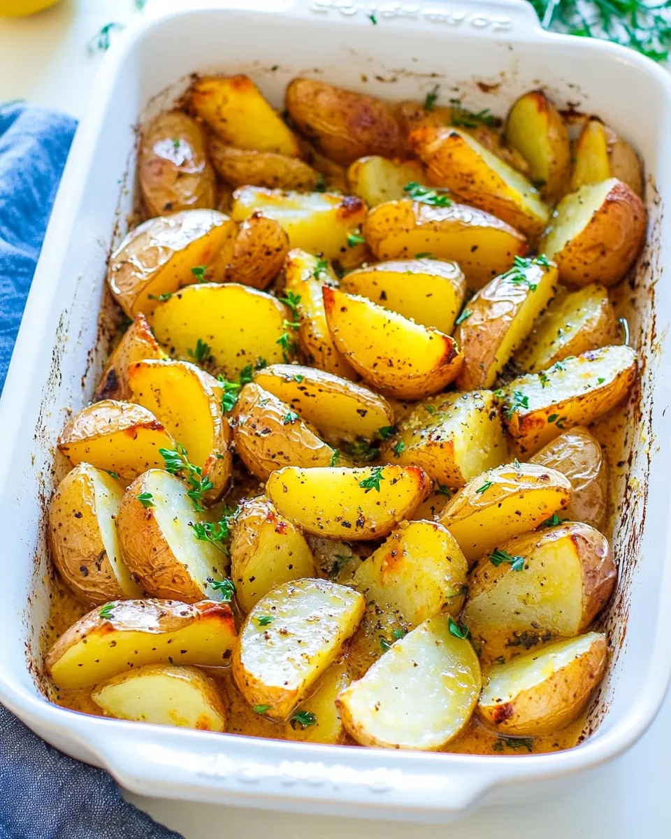 Delicious Greek Lemon Potatoes Recipe dish photo
