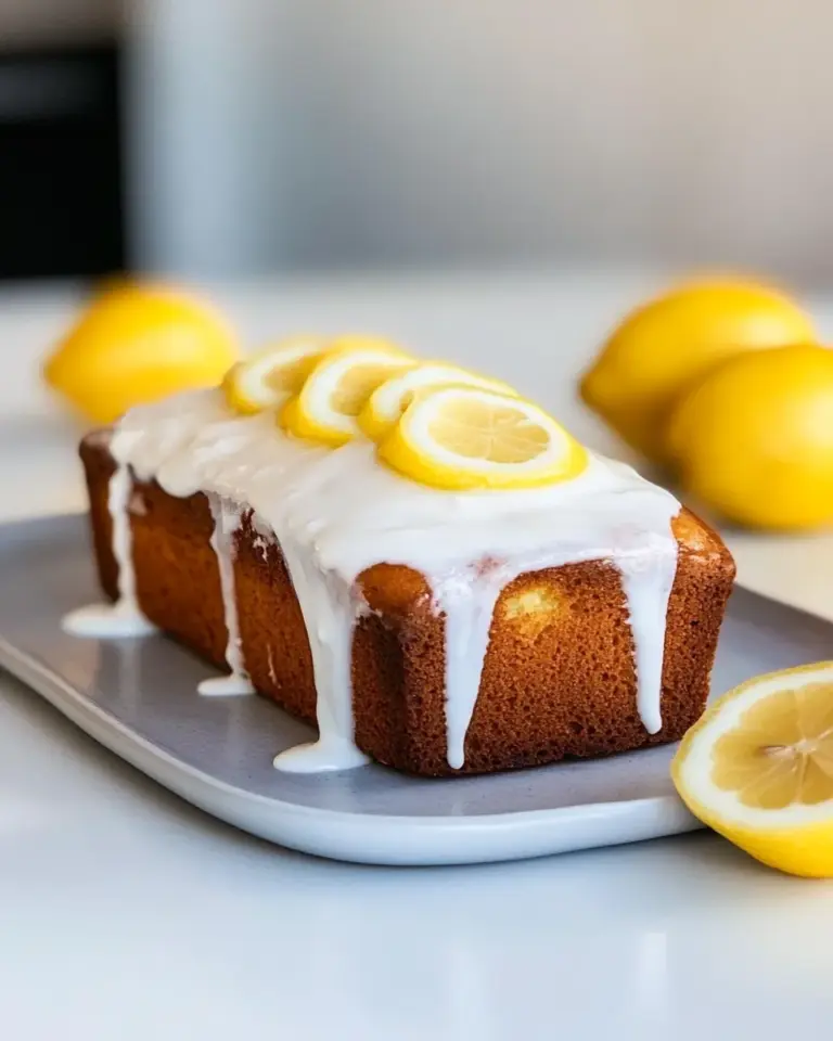 Homemade Greek Yogurt Lemon Loaf. recipe photo