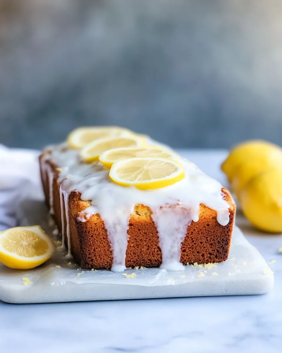 Classic Greek Yogurt Lemon Loaf. dish photo