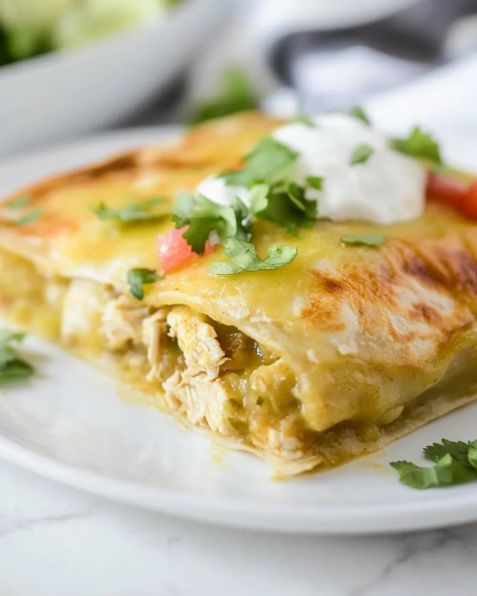 Classic Green Chicken Enchiladas Recipe image
