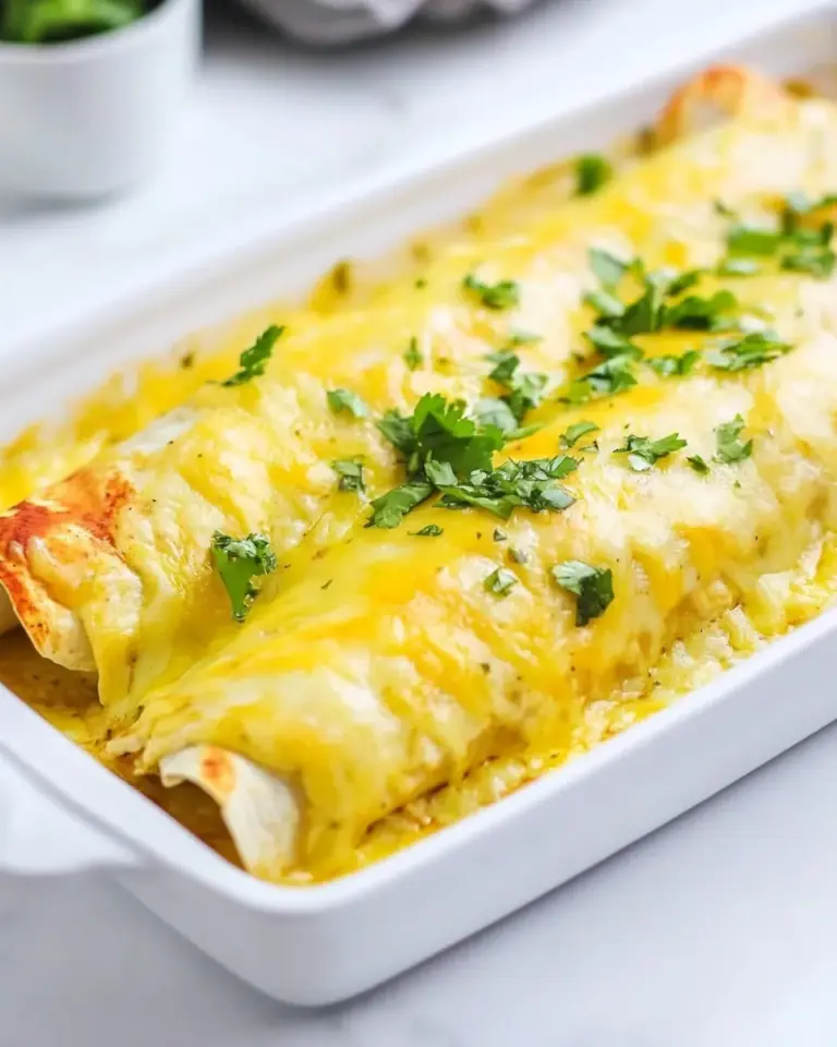 Homemade Green Chili Chicken Enchiladas recipe photo