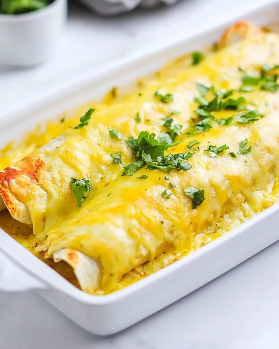 Homemade Green Chili Chicken Enchiladas recipe photo