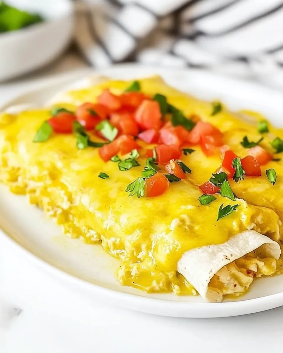 Classic Green Chili Chicken Enchiladas dish photo