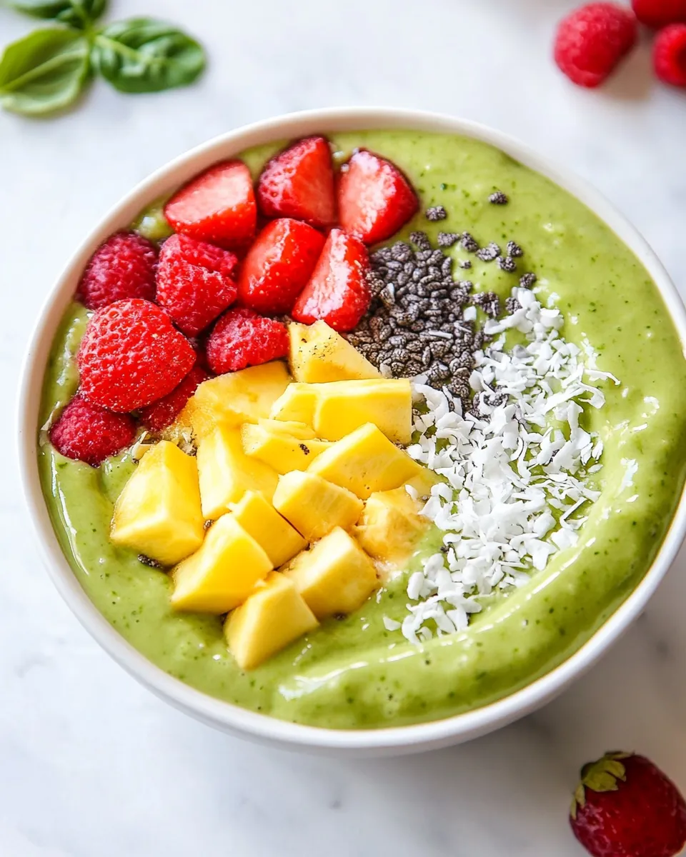 Easy Green Smoothie Bowl recipe image