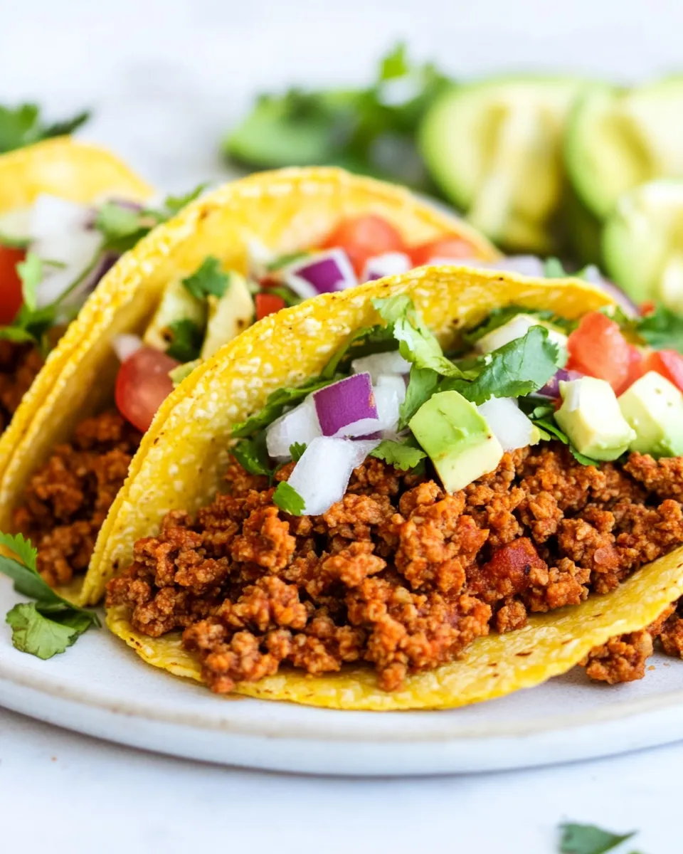 Easy Ground Turkey Tacos dish photo