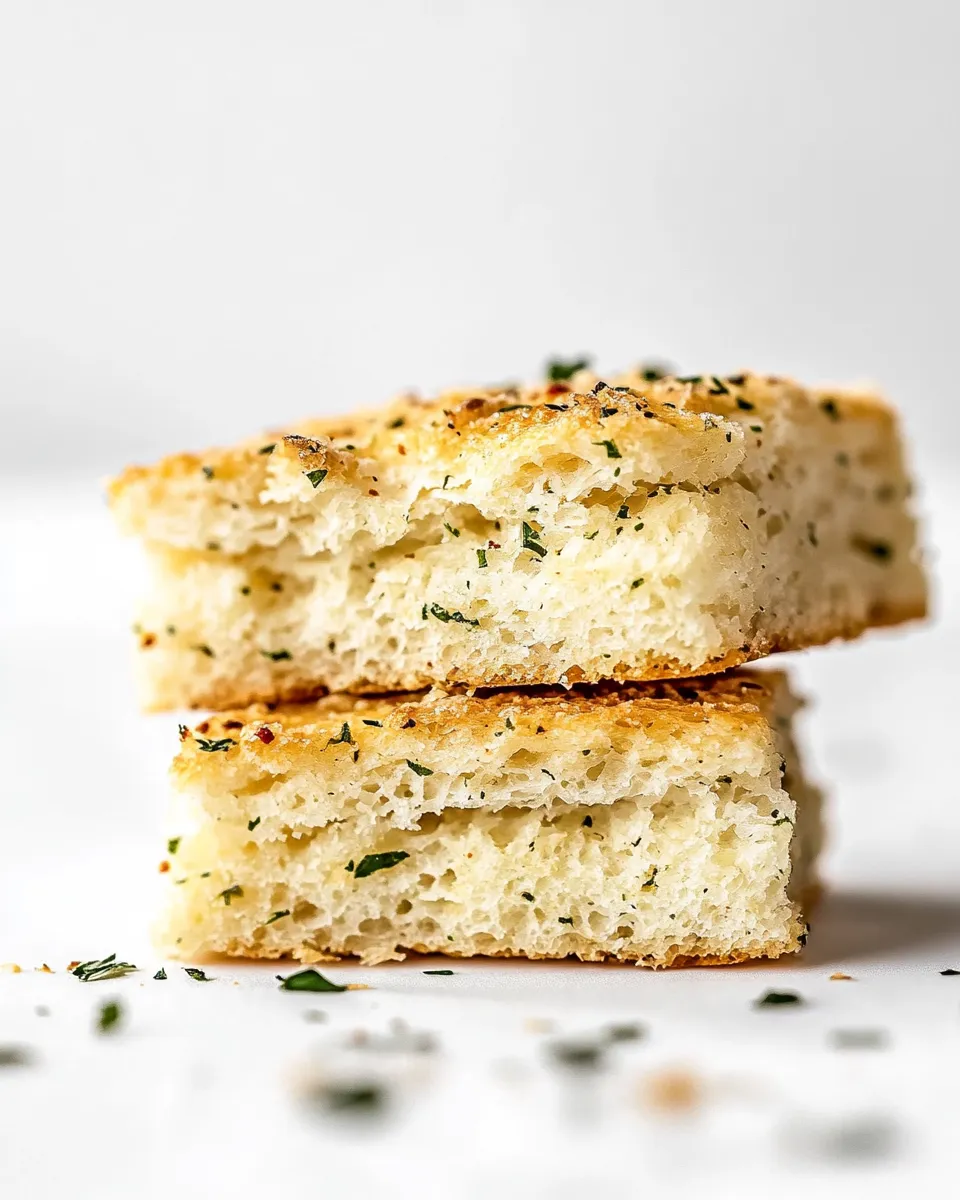 Easy Gruyere Herb Slab Biscuits. food shot