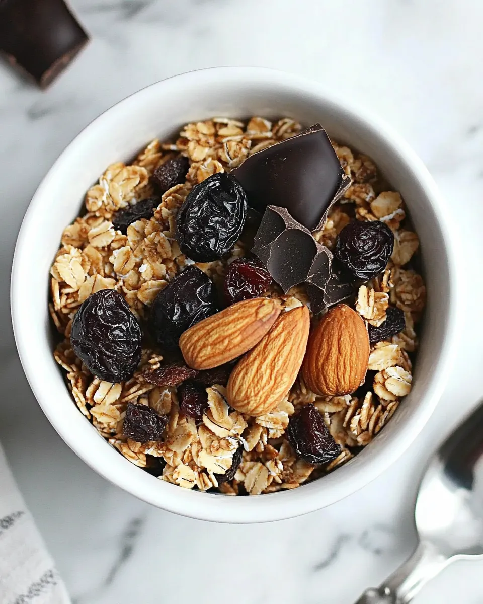 Easy Hazelnut Granola with Dried Cherries and Dark Chocolate dish photo