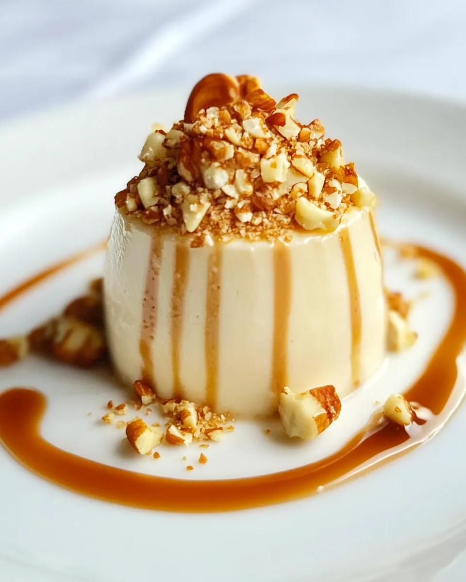 Classic Hazelnut Panna Cotta with Caramel Sauce dish photo