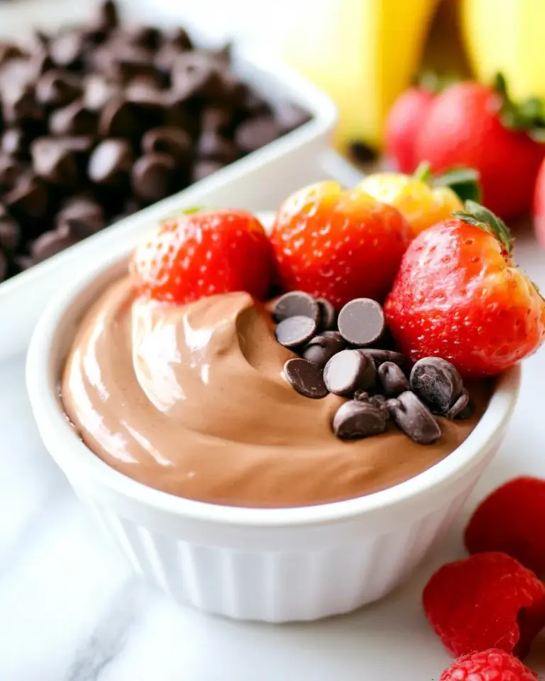 Homemade Healthier Chocolate Fruit Dip photo
