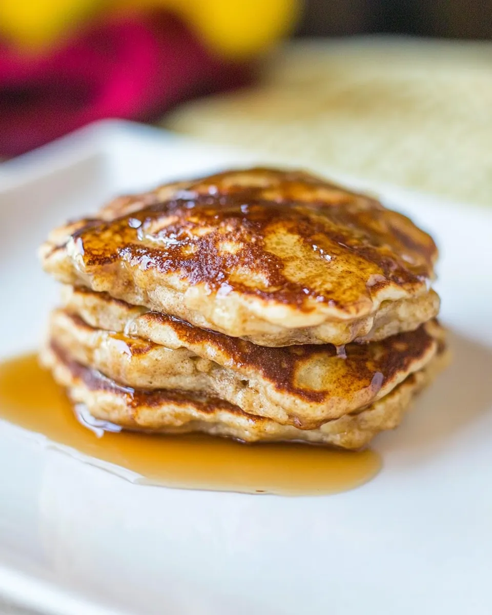 Classic Healthy 2 Ingredient Pancakes (Paleo, Gluten & Dairy-Free, No Sugar added) image