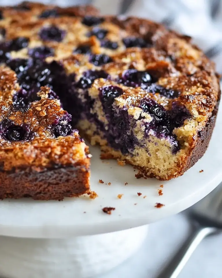 Homemade Healthy Blueberry Coffee Cake photo