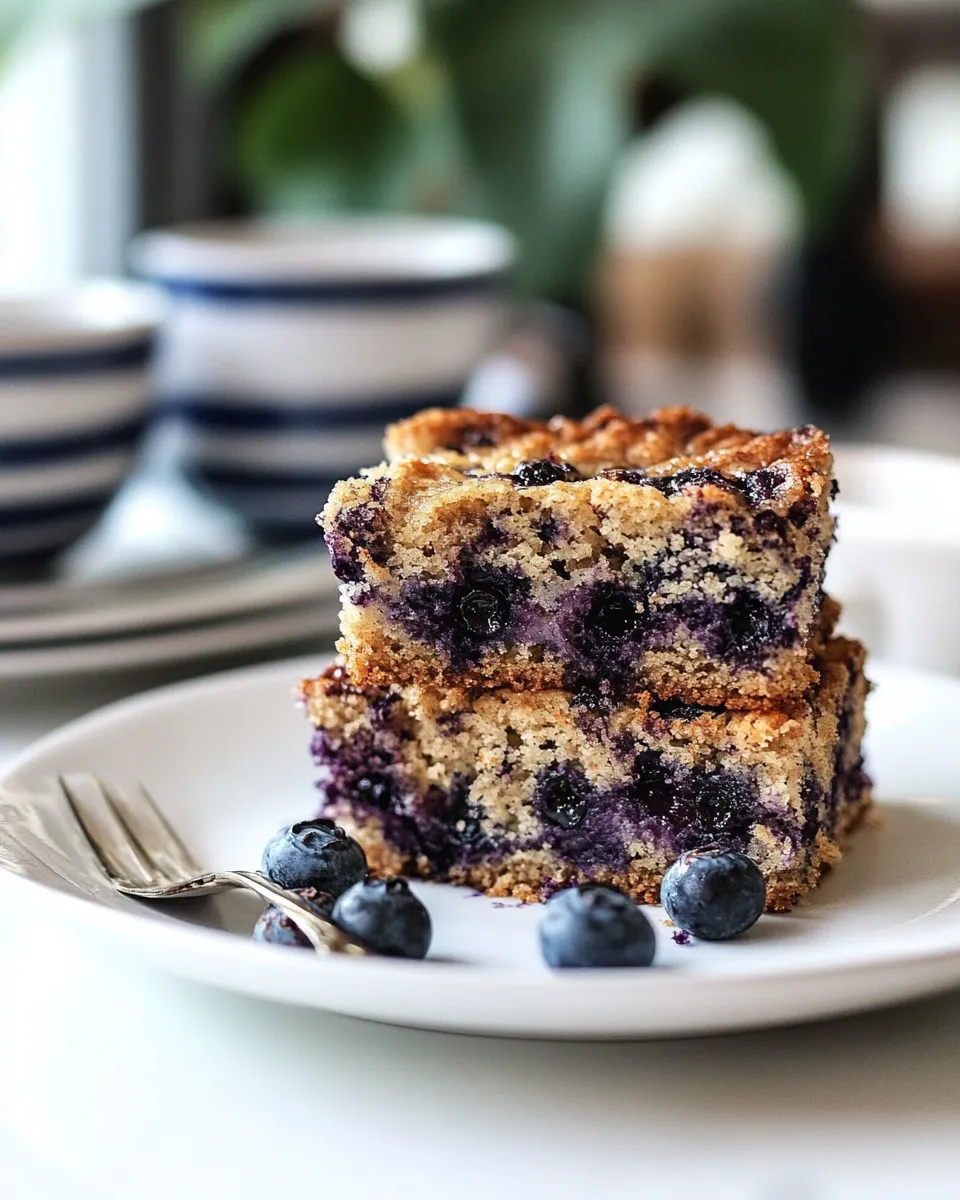 Delicious Healthy Blueberry Coffee Cake dish photo