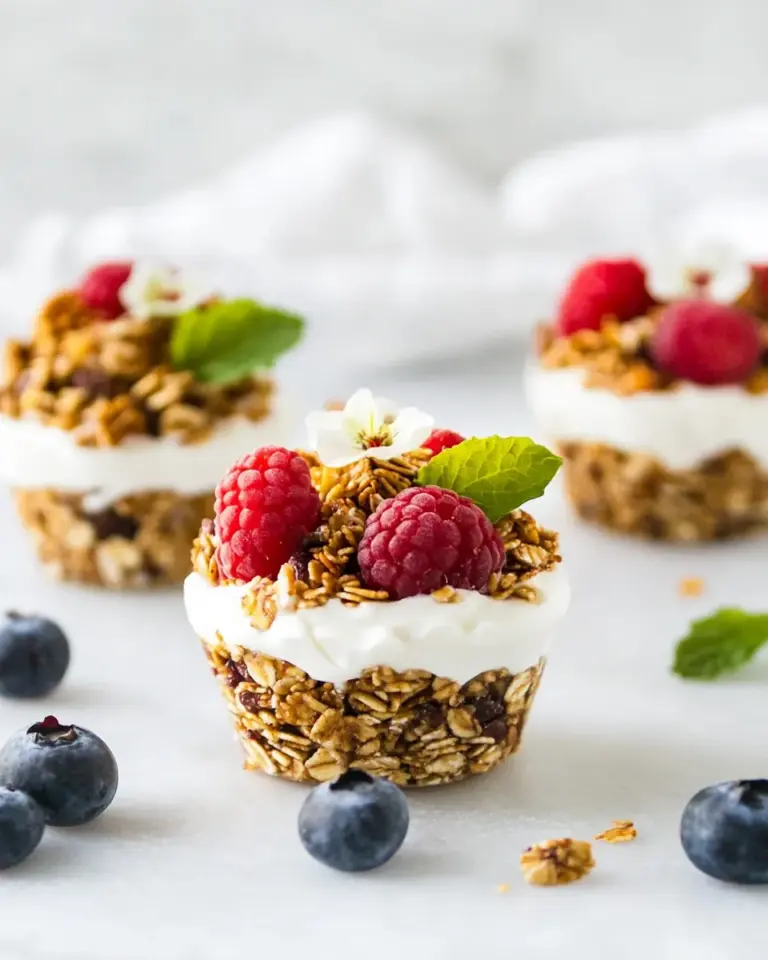 Homemade Healthy Breakfast Granola Yogurt Cups photo