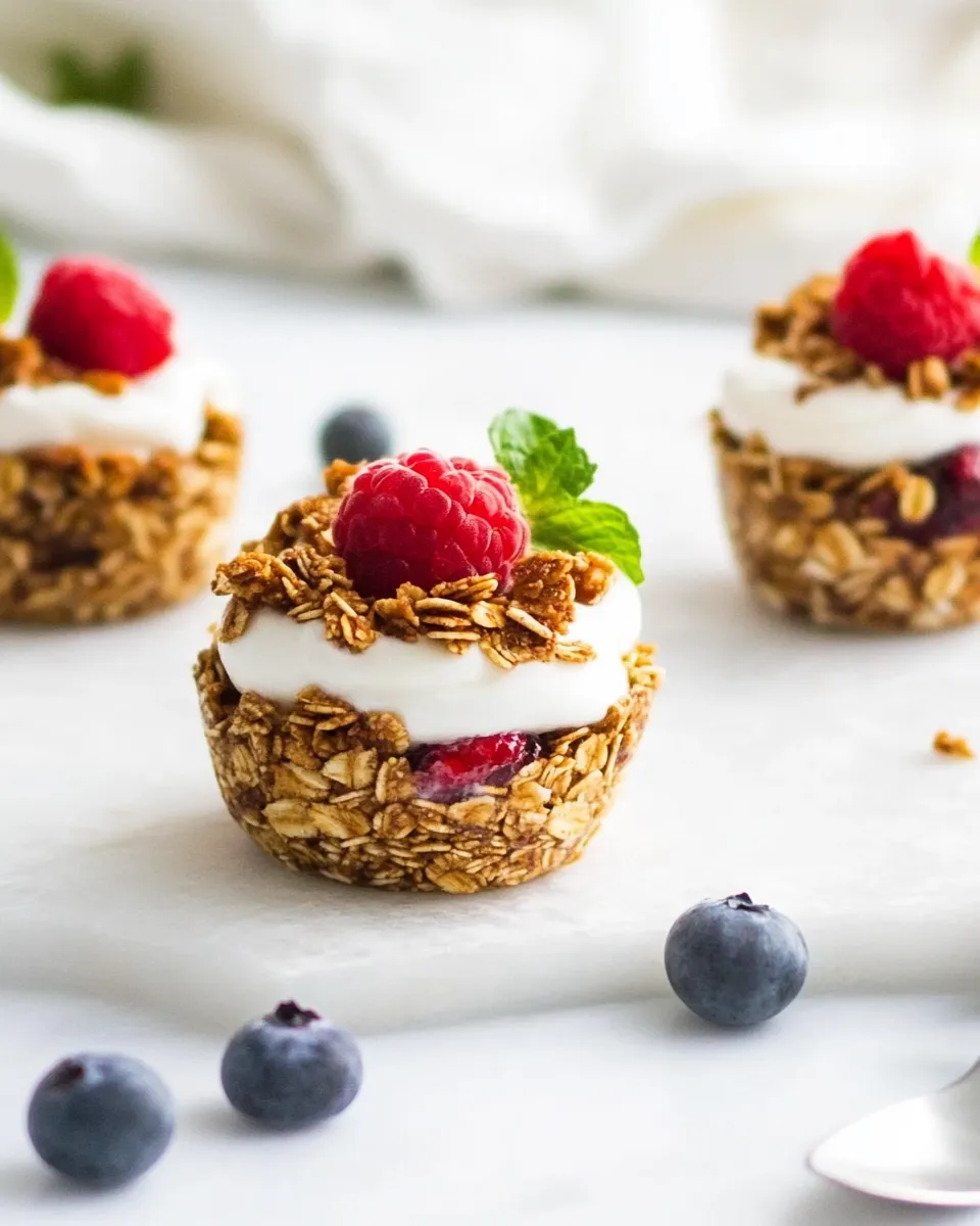 Classic Healthy Breakfast Granola Yogurt Cups image