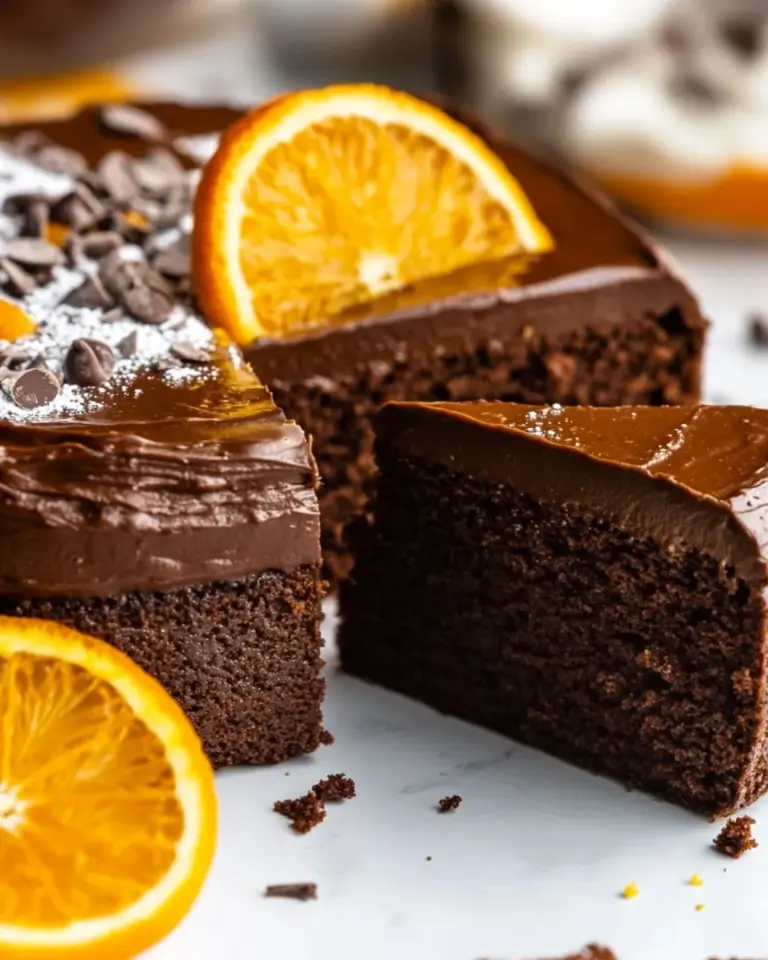 Homemade Healthy Chocolate Orange Cake photo