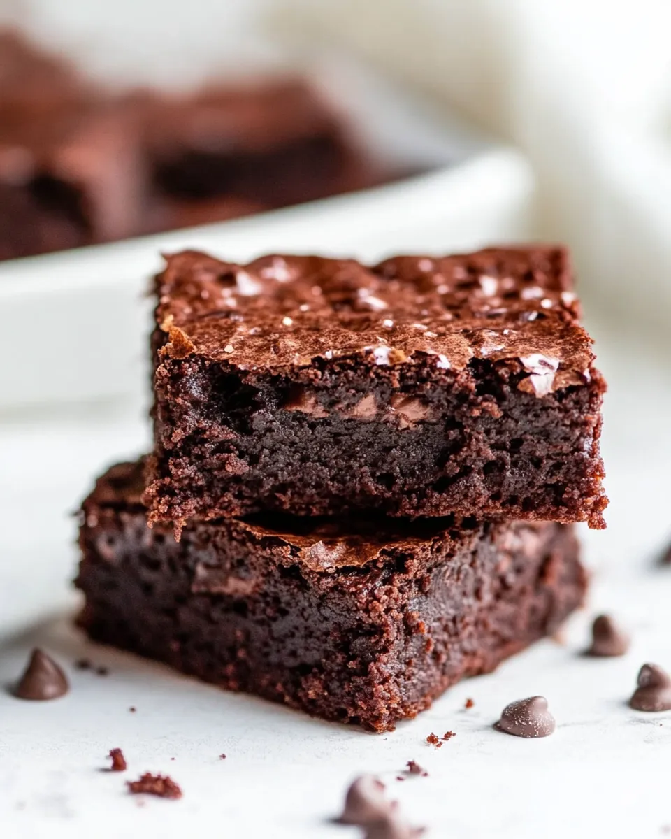 Delicious Healthy Greek Yogurt Brownies dish photo