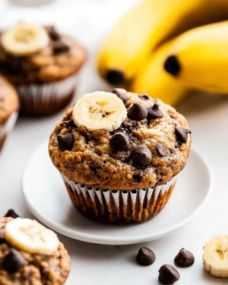 Homemade Healthy Sourdough Banana Muffins recipe photo
