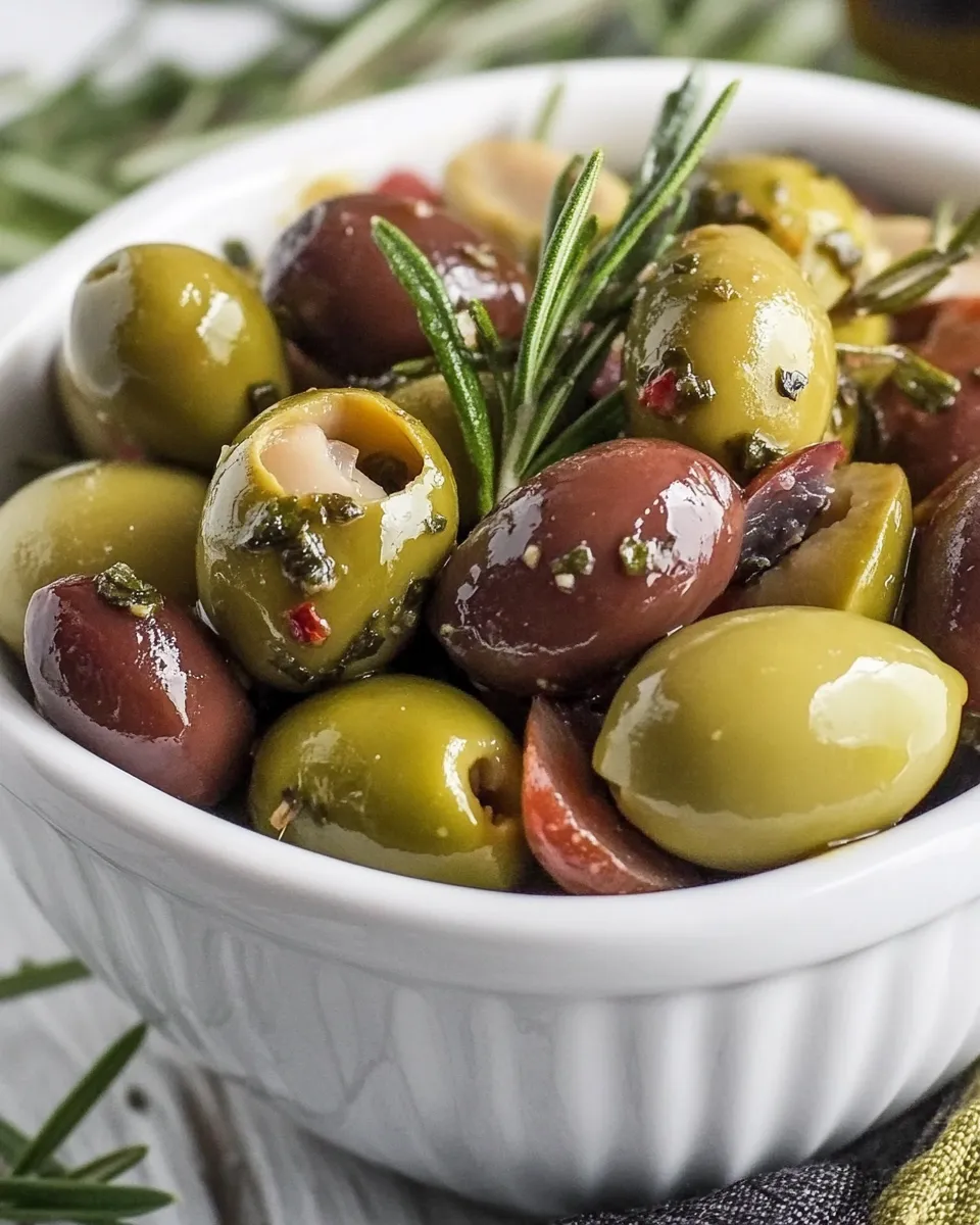 Classic Herbed Olives recipe image