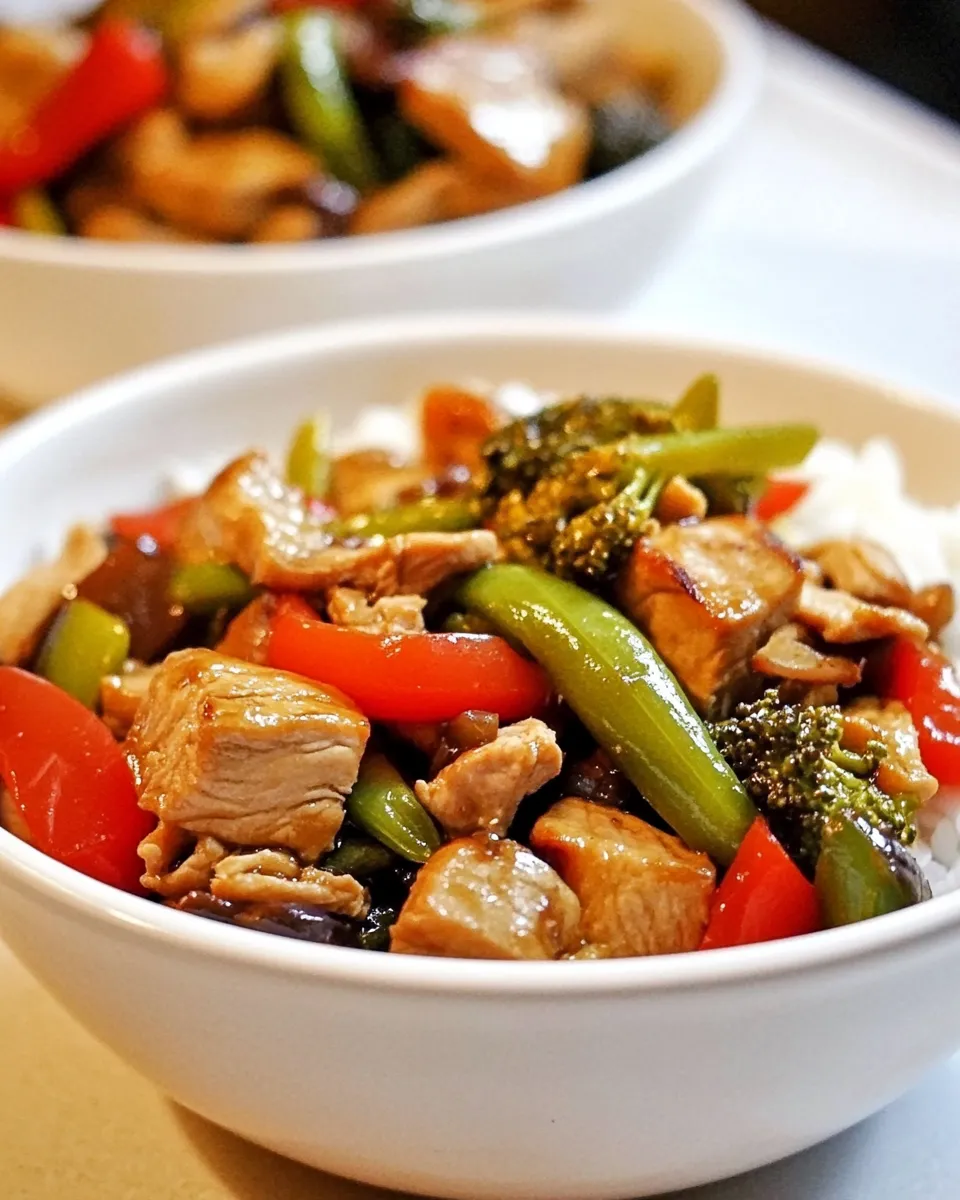 Classic Hoisin Turkey Stir Fry Bowls recipe image