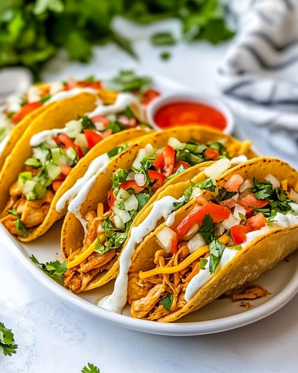 Delicious Homemade Chicken Chalupas food shot