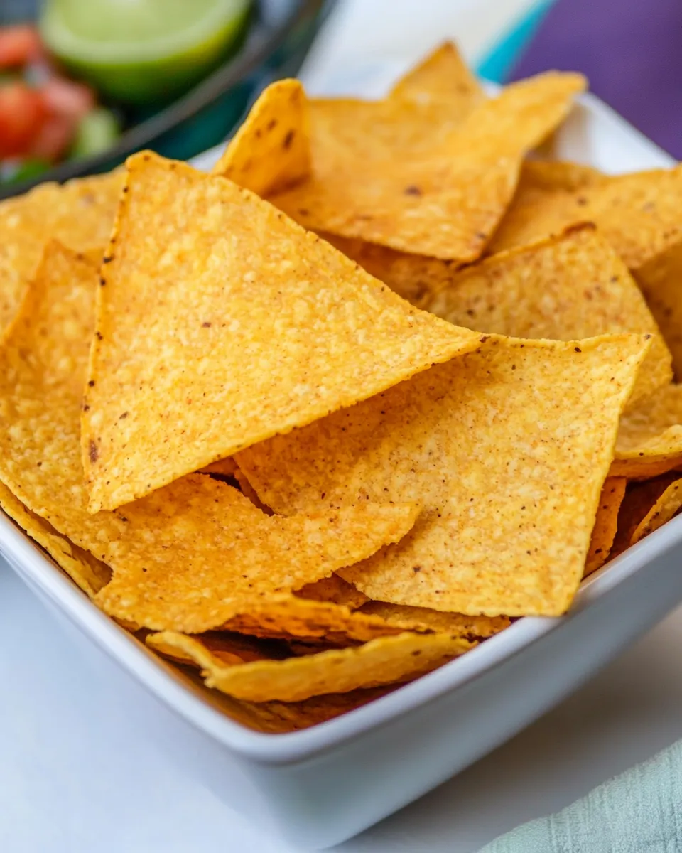 Quick Homemade Healthy Tortilla Chips recipe photo
